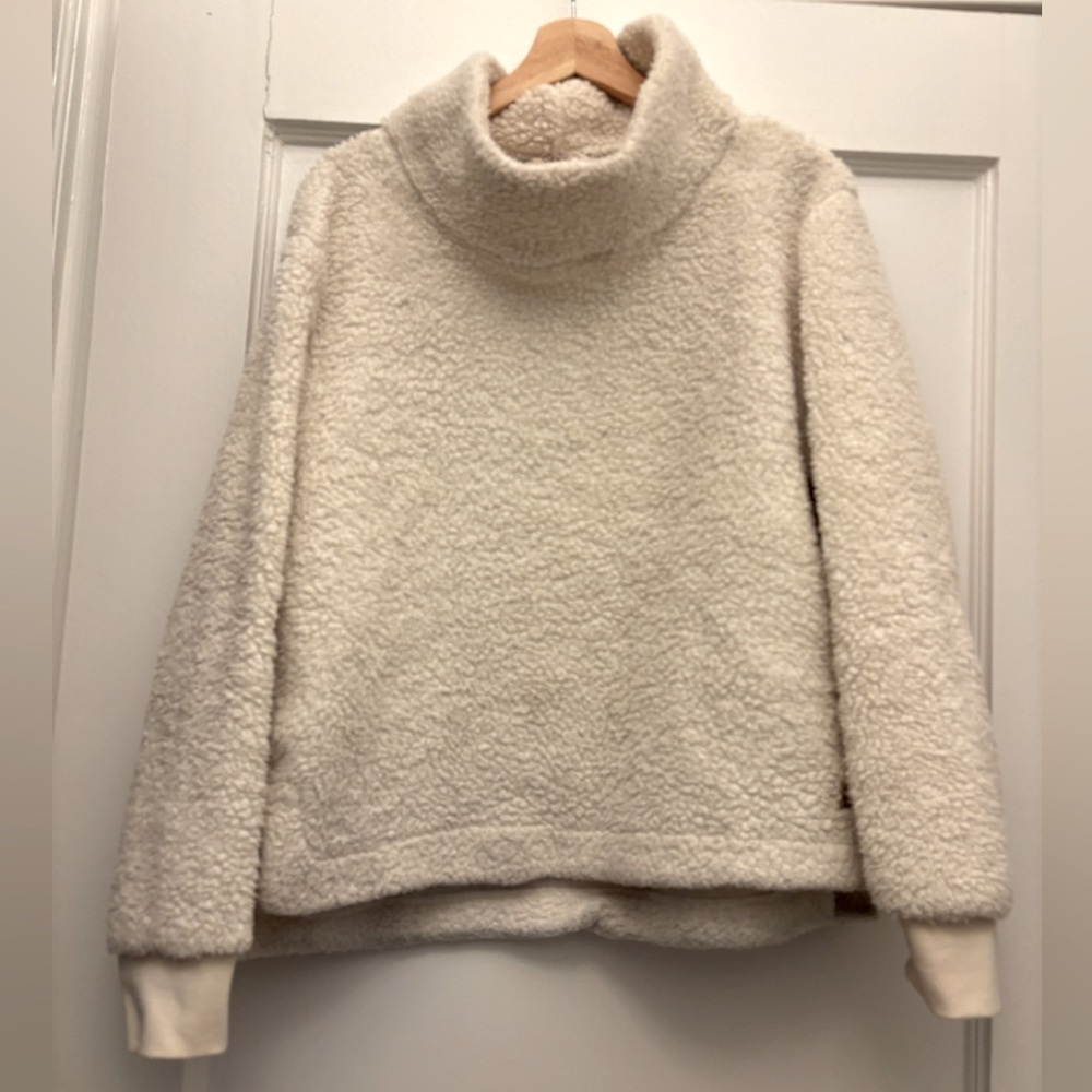 Calvin Klein fluffy soft cream sweatshirt